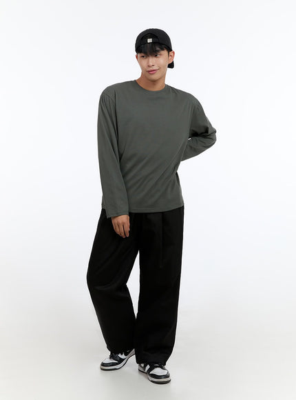 mens-basic-cotton-long-sleeve-t-shirt-dark-green-is412