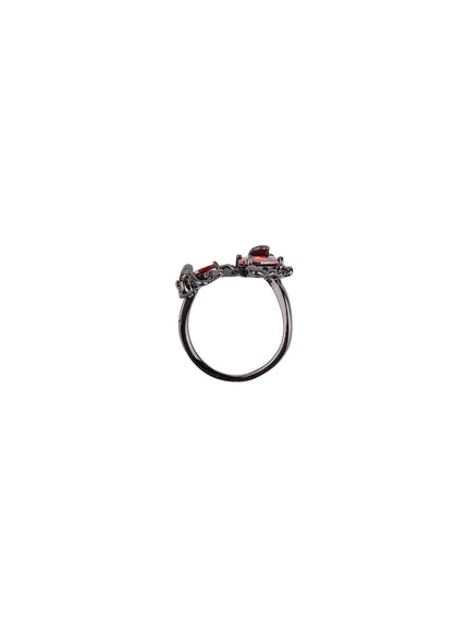 Gothic Red Cubic Ring CF525