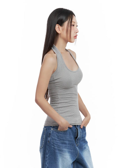 striped-slim-fit-halter-tank-top-cl509