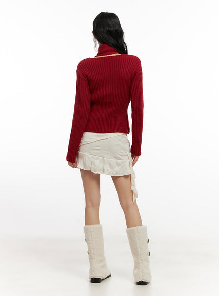 frilled-asymmetrical-mini-skirt-cn413