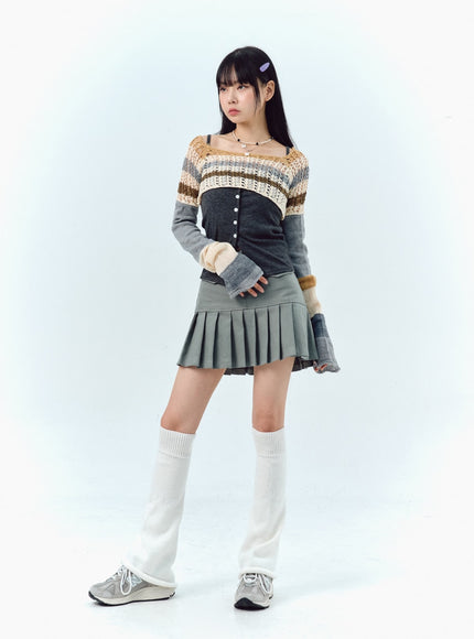 pleated-cotton-mini-skirt-ig303