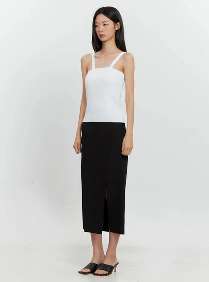 Side-Slit Midi Skirt IL528