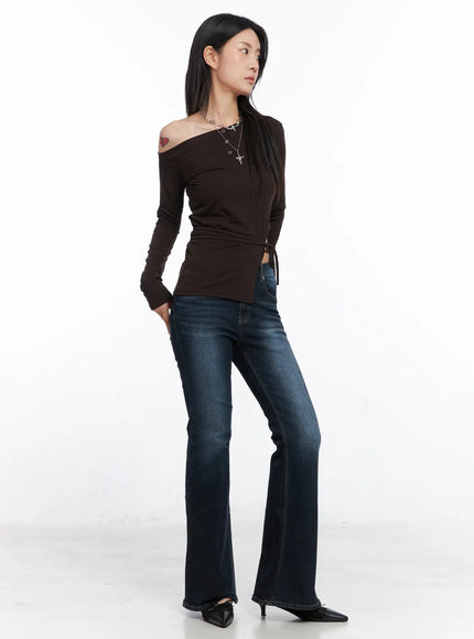 adele-lettering-flare-jeans-co507