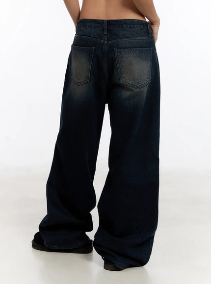 Auro Fleece-lined Wide Leg Jeans CN527