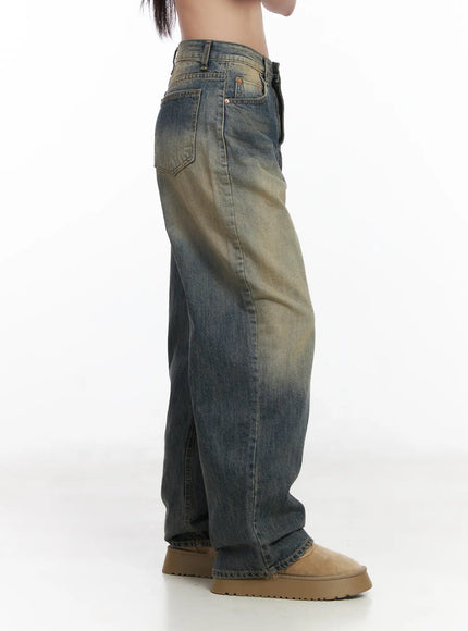 Wide Washed Jeans CS06
