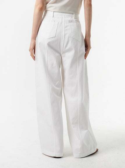 Baggy Cotton Tailored Pants IA325