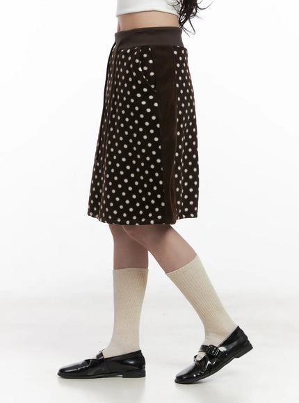 fleece-polka-dot-midi-skirt-cn527