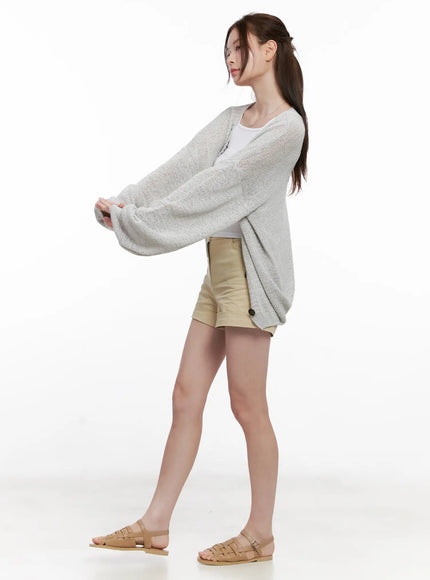 Oversized Summer Knit Cardigan CL523