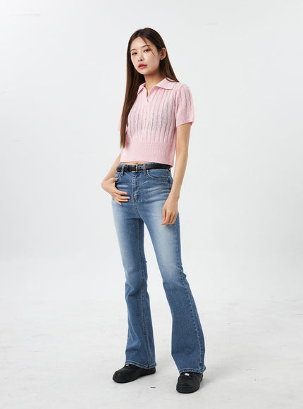 Slim Fit Bootcut Jeans CY303