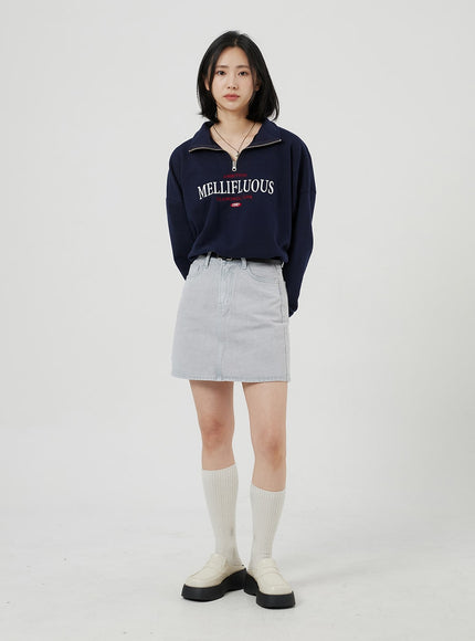 Oversized Half Zip-Up OF316