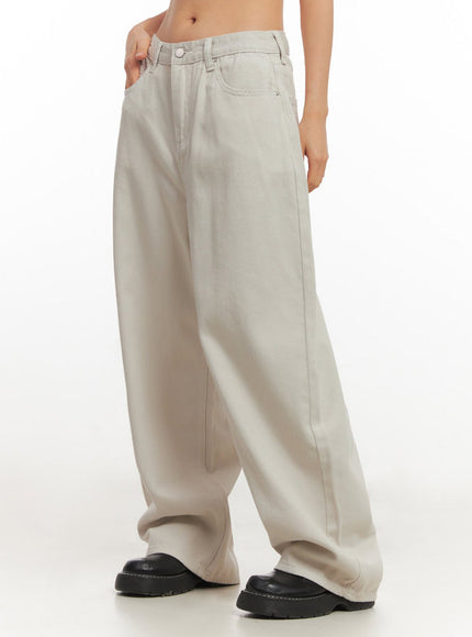 Comfy Cotton Wide-Leg Trousers IM513