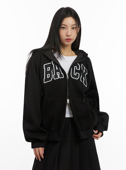 Cozy Embroidered Hooded Jacket ID431