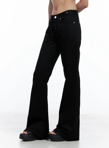 rhinestone-studded-flare-pants-cl511