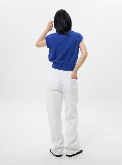 Cropped Knit Vest OY304