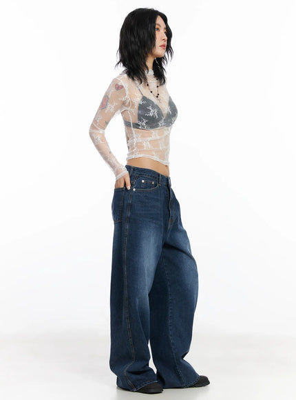 floral-mesh-see-through-long-sleeve-top-cj522