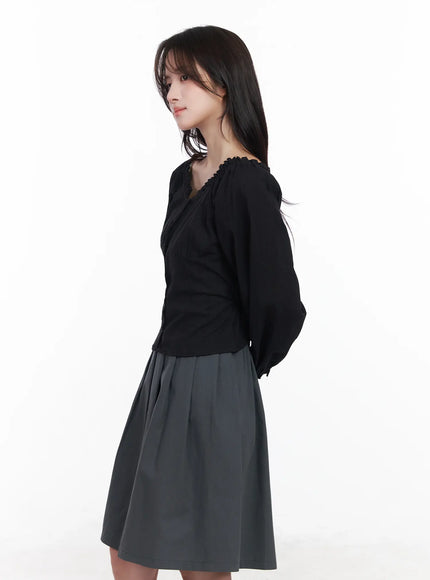 puff-sleeve-button-up-blouse-cm531