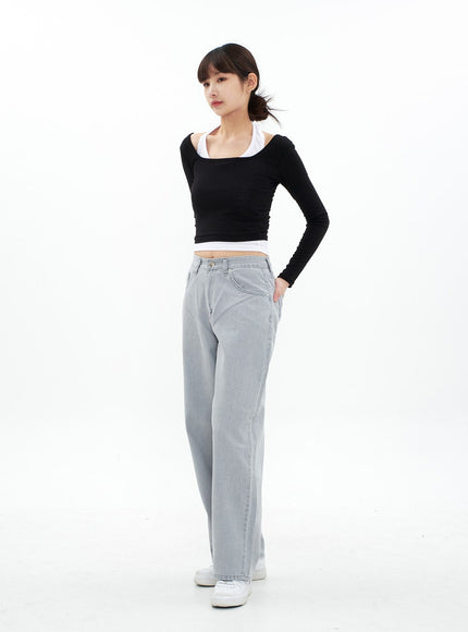 Wide Leg Cotton Pants CA05