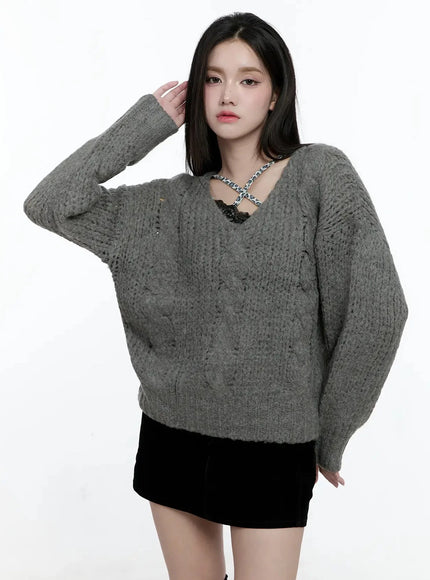 chunky-cable-knit-v-neck-sweater-io527