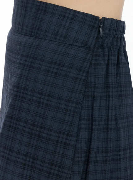 plaid-split-midi-skirt-f516