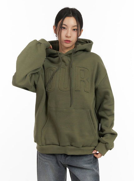 Oversized Embroidered Hoodie IJ503