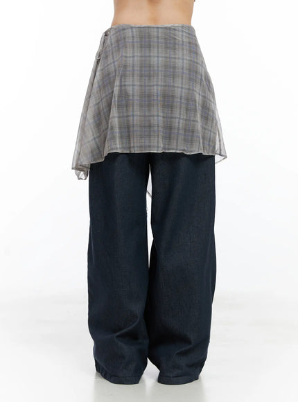 layered-plaid-mesh-midi-skirt-cs524