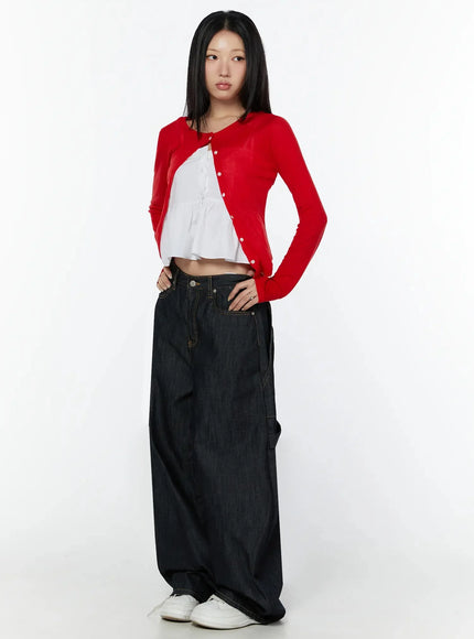 simple-round-neck-cardigan-iy526
