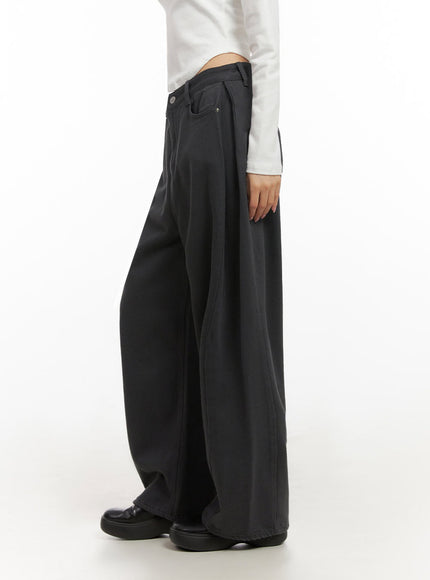 Classic Wide-Fit Cotton Pants ID431