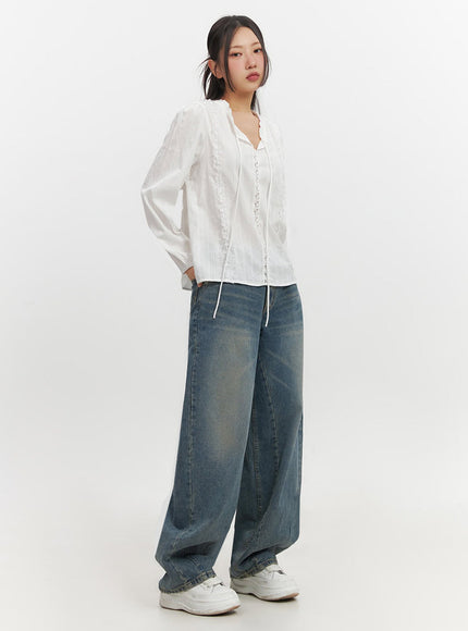 Irene Washed Baggy Jeans IF510