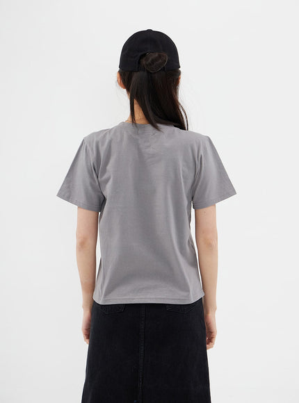 Short Sleeve T Shirt with Trim Detail CM3