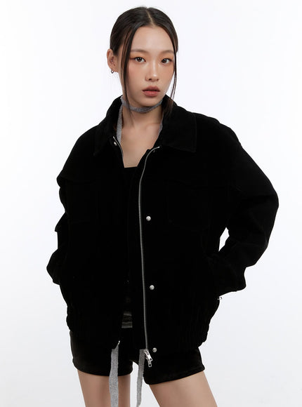 zip-up-collar-jacket-co431