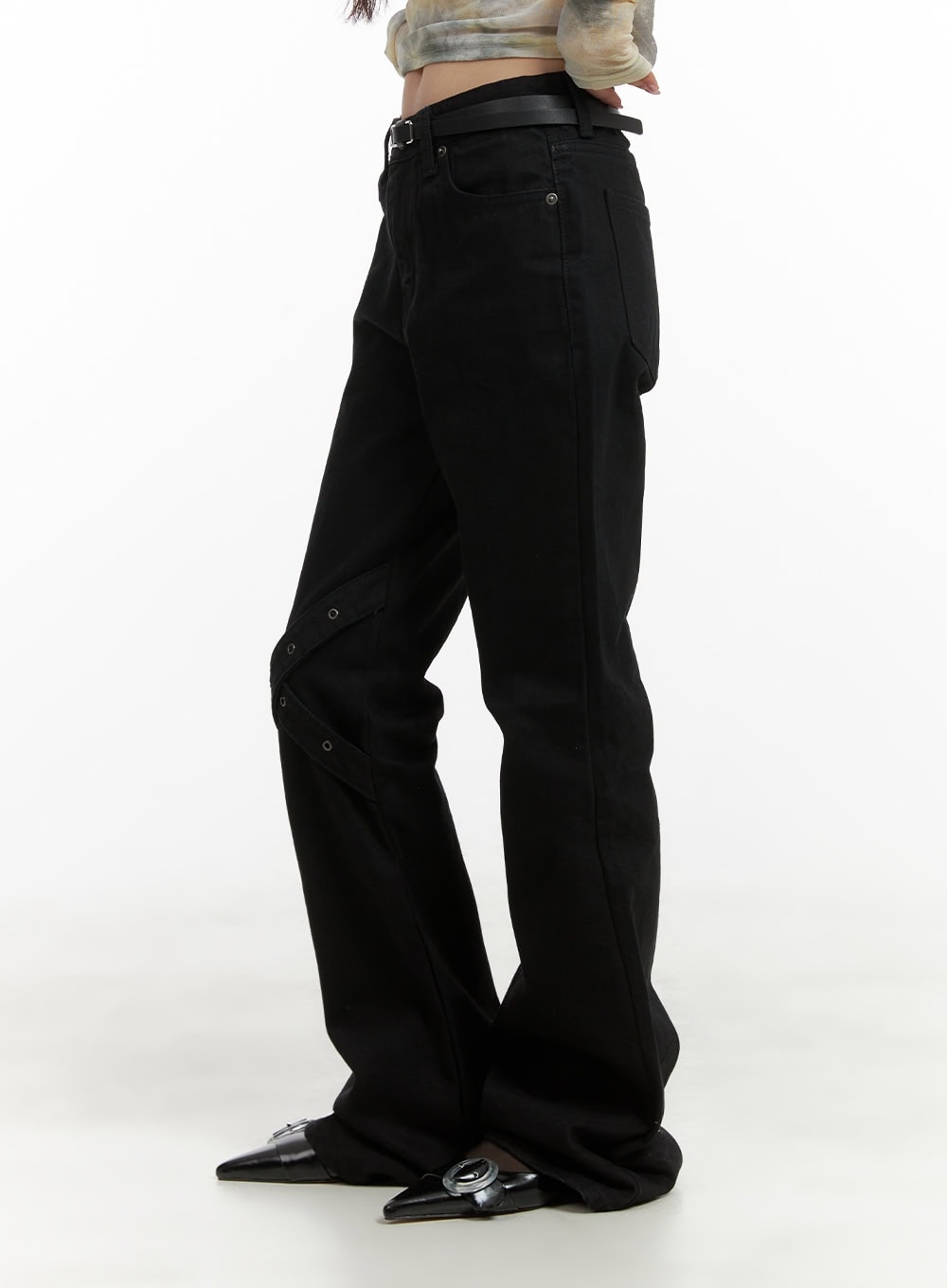 strap-slim-fit-bootcut-pants-ca430