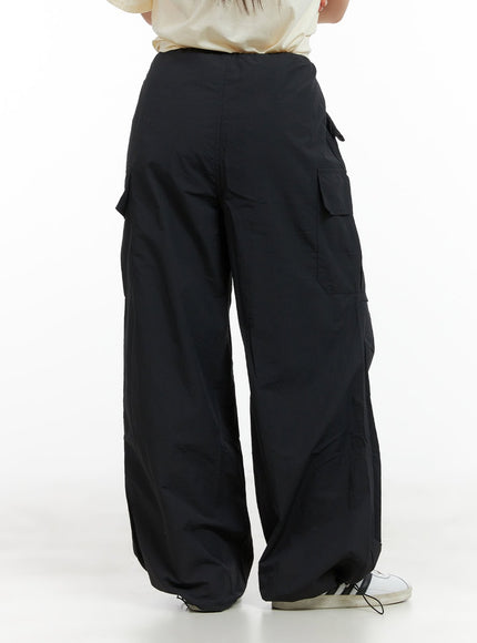 solid-cargo-chic-nylon-pants-cl422