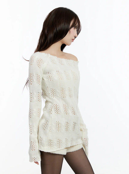 vintage-off-shoulder-knit-sweater-cn524