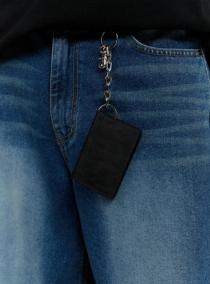 mens-keychain-wallet-il517 / Black