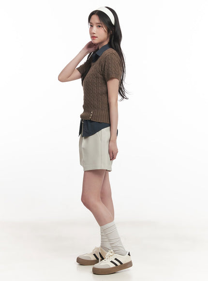 cable-knit-short-sleeve-sweater-ca510