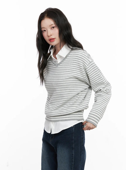 v-neck-striped-knit-sweater-co530