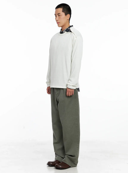 Men's Lost Baggy Jeans IG529 (Dark Green)