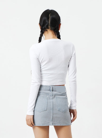 Long Sleeve Cropped Top CM324