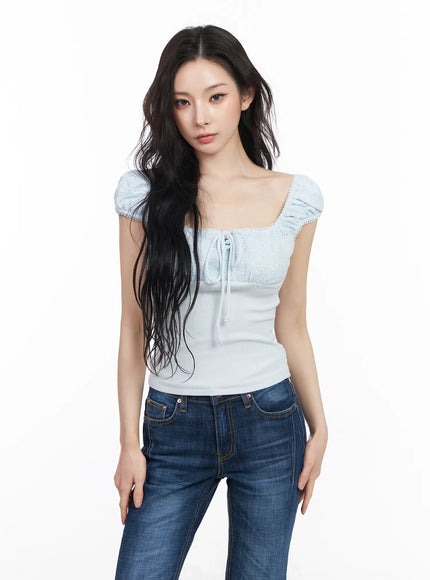 eyelet-puff-sleeve-blouse-cm518