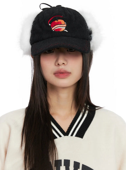 corduroy-fuzzy-earflap-baseball-cap-cn521