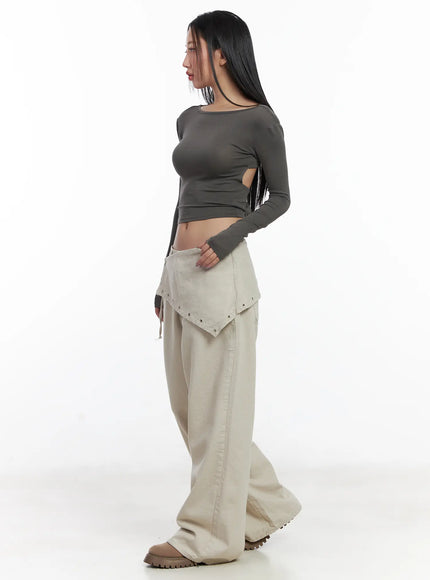 terry-scarf-layered-pants-cj530