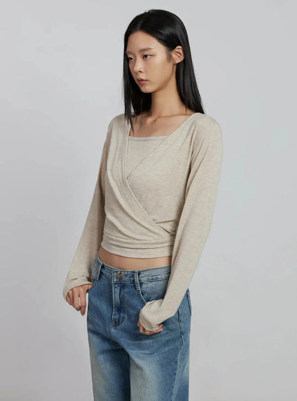 casual-wrap-v-neck-top-set-im520