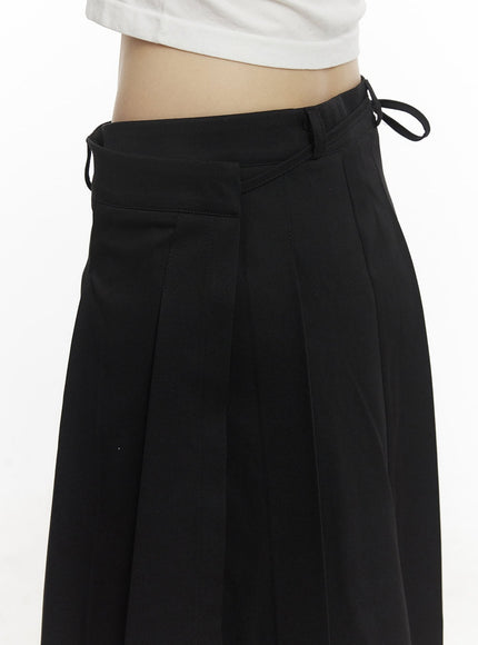 Wrap Pleated Midi Skirt CF518