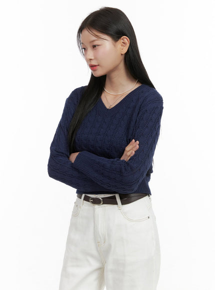 oversized-v-neck-knit-crop-sweater-os411