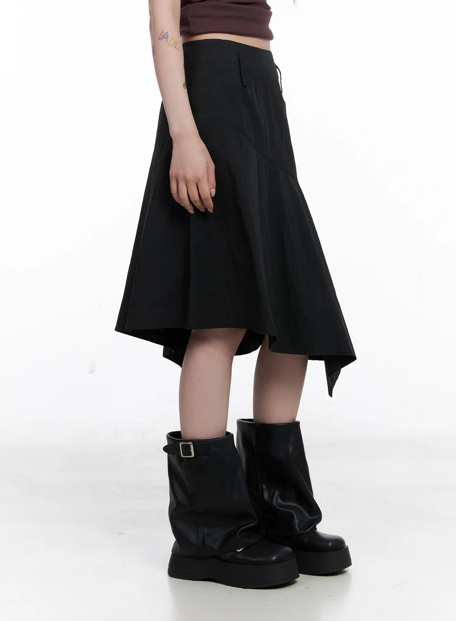 Asymmetrical Midi Skirt CS526