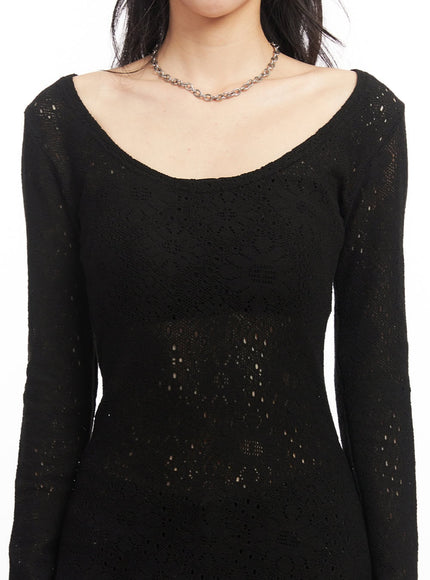 flower-mesh-u-neck-sweater-ca516