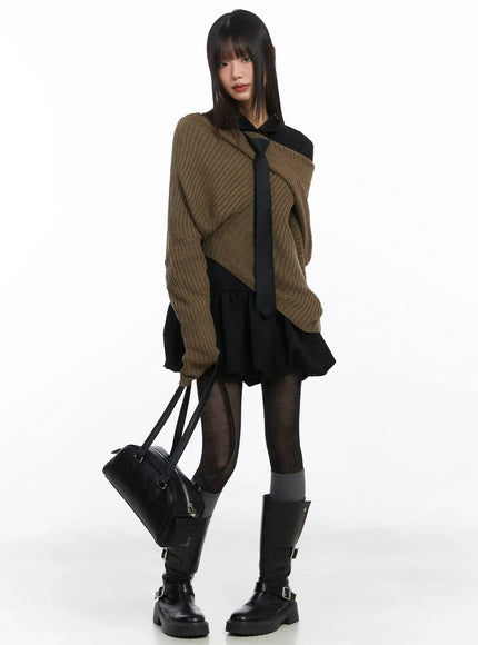 collared-balloon-mini-dress-cd518