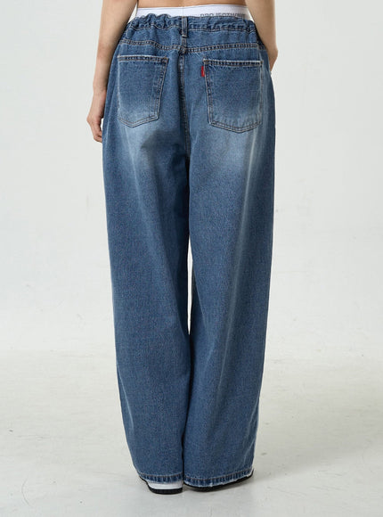 Low-Rise Wide Jeans CU7