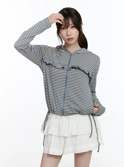 ruffle-detailed-zip-up-hoodie-ca502