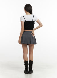 pleated-asymmetrical-layered-mini-skirt-ou403